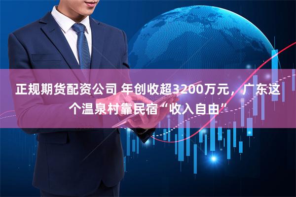 正规期货配资公司 年创收超3200万元，广东这个温泉村靠民宿“收入自由”