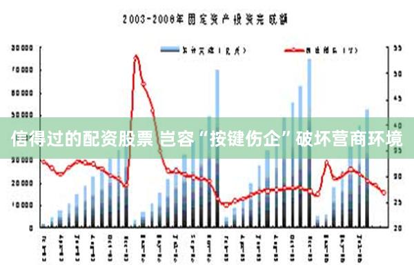 信得过的配资股票 岂容“按键伤企”破坏营商环境