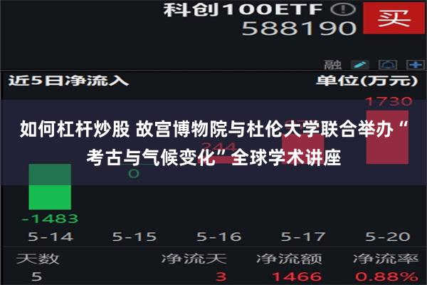 如何杠杆炒股 故宫博物院与杜伦大学联合举办“考古与气候变化”全球学术讲座