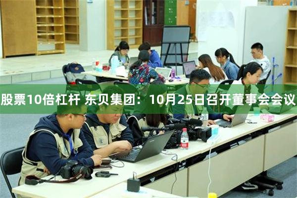 股票10倍杠杆 东贝集团：10月25日召开董事会会议