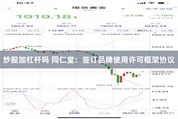 炒股加杠杆吗 同仁堂：签订品牌使用许可框架协议