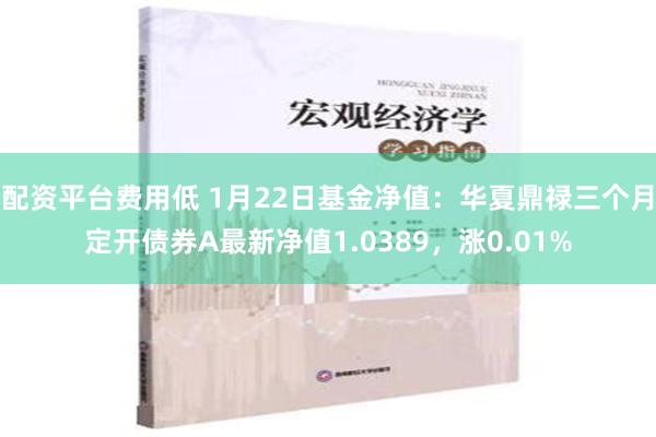 配资平台费用低 1月22日基金净值：华夏鼎禄三个月定开债券A最新净值1.0389，涨0.01%